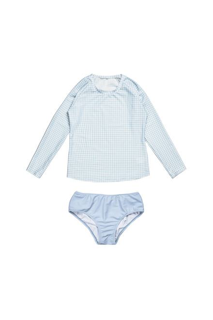 Gingham Women Two Pieces - Cloud