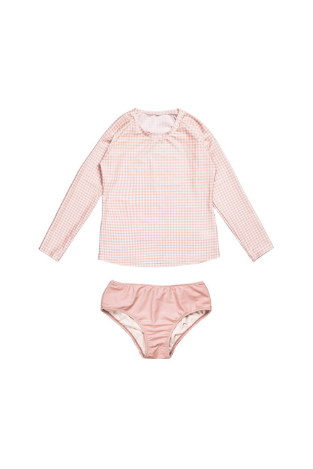 Gingham Women Two Pieces - Blush