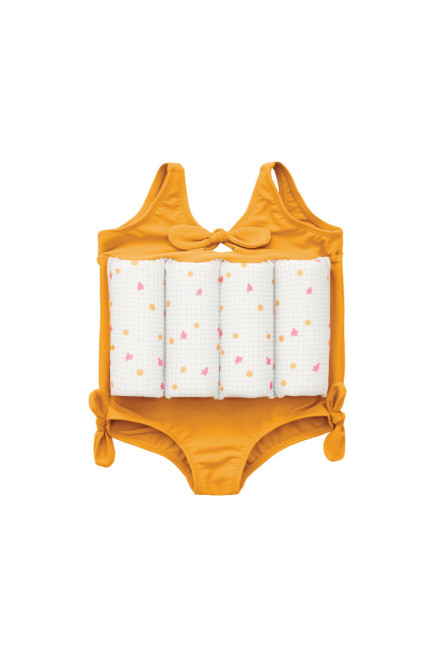 Summer Wonderland Leotard Sleeveless Floatsuit - Marigold Yellow