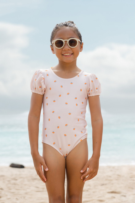 Summer Of Love Puffy Sleeves Leotard Swimsuit
