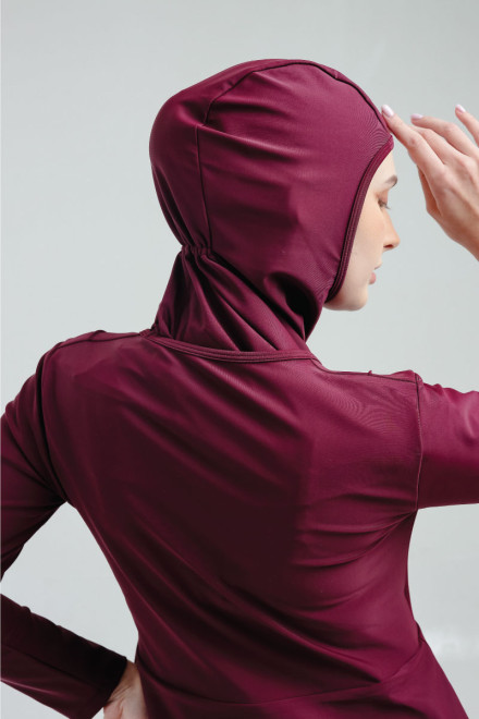 Lee Vierra Layla Burqini Two Pieces Women Baju Renang Muslim Wanita - Maroon