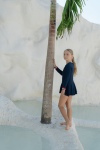 Bleu Marine Girls Skirt Diving, Baju Renang Anak
