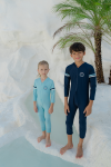Bleu Marine Long Diving Swimwear Baju Renang Anak